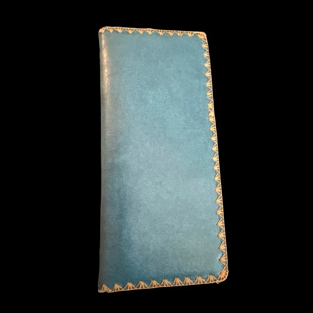 Festival Vibes Women’s‎ Blue Yellow Embroidered Vegan Wallet